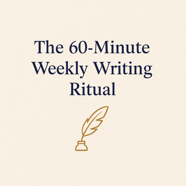 The 60-Minute Weekly Writing Ritual